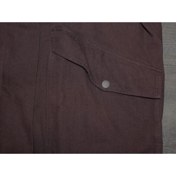 NWT MATE THE LABEL WOMEN'S COTTON CANVAS CHORE JACKET BROWN $220 - Picture 6 of 9